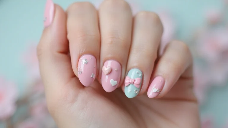 36 Coquette Nail Art Ideas with Hearts, Bows, and Feminine Flair