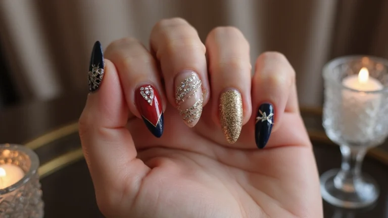36 Sparkling Nail Accents Perfect for Evening Events